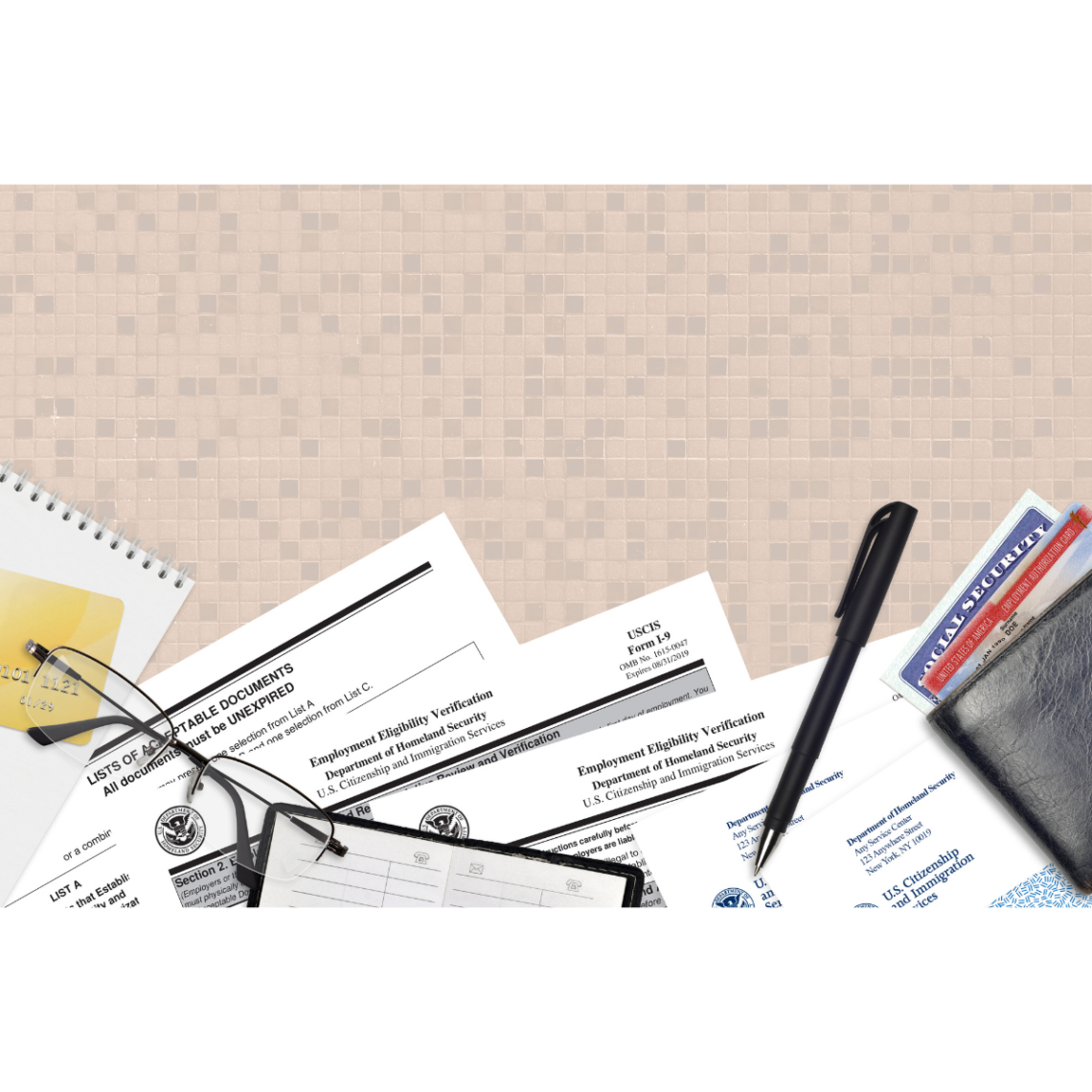passport and legal documents